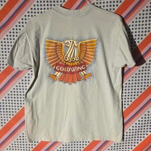 Vintage 1980s Harley Davidson Goldwing combo shirt XL Hanes